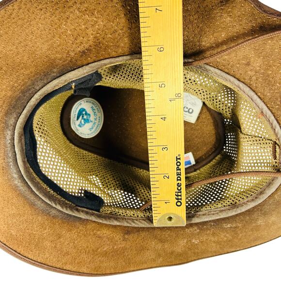 Monterey Bay 8" SIROCCO Unisex Hat Suede Leather Mesh USA - Picture 16 of 16
